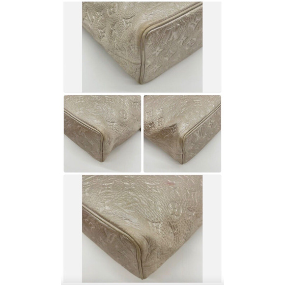 SPECIAL 2008 Edition Louis Vuitton Halo Shimmer Silver Monogram Handbag W/Box - Picture 6 of 8